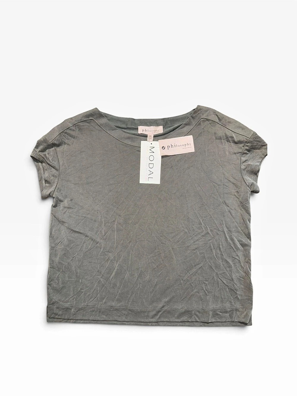 The Reformation Philosophy Gray Short Sleeve Tee NWT